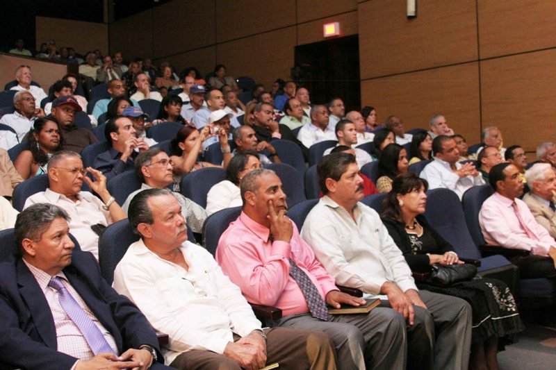 Asistencia que fue a la actividad en el Teatro Don Bosco de Moca